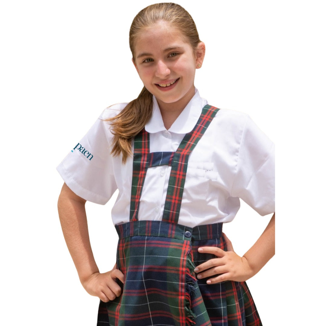 Blusa Niña Diario - Preescolar - Primaria- Logo en Manga image 0